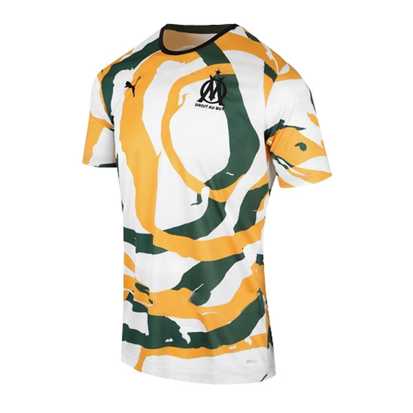 Authentic Camiseta Marsella OM Africa 2021-2022 Blanco Naranja Verde